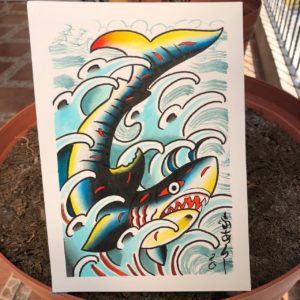 Pintura Tiburón