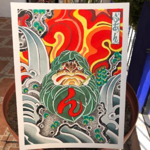 Pintura Rana Daruma